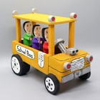 Navajo Folk Art-yellow School Bus By Delbert Buck-native American
