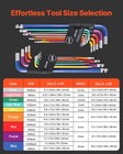 Vevor Hex Key Allen Wrench Set 22pcs Sae And Metric Long Arm Ball End Key Set
