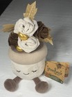Greenhouse By Russ 12  Plush Rose Plant Plants Stuffed Toy Gold Trim