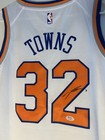 Karl Anthony Towns Signed New York Knicks Jersey Autographed Kat Psa dna Coa