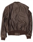 Vintage Mens Leather Jacket Uk 42 Xl Brown Ec14