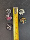 Vintage David Bowie Pin Back Buttons  Lapel Pins  Set Of 5