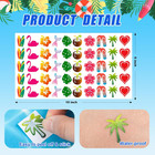 Tanning Stickers For Body  500pcs Hawaiian Self Adhesive Removable Tanning Sunba