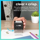 Custom Stamp     Clear   Crisp Impressions     Personalized Self-inking Rubber St   