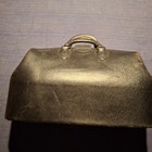 Kruse Vintage Doctor Bag Black Leather No Key 1852 18x8x10 Satchel Gladstone