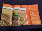 1939 John Deere 2   4-row A B G Tractor Cultivators Advertising Brochure Nice