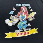 Vintage 80s Zodiac Constellation Sign Virgo The Critic Babe Pin Up Shirt - Large