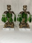 Vintage Ornate Hollywood Regency Style Candle Holders 