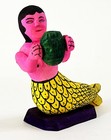 Mexican Oaxacan Folk Art Wood Carving Sirena Mermaid Manuel Jimenez Style Oaxaca