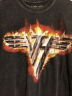 Urban Outfitters Van Halen Flame Black S m T-shirt 100  Cotton Rare 24x 31 Long
