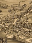 Bird s Eye View 1890 Poland New York Vintage City Map - 20x30