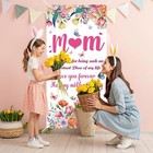 Happy Mother   s Day Door Cover Floral Thank You Mom Banner Decorations Mothers Da