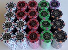  500  Bank 18xx Poker Chips Set