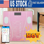 Smart Lcd Display Bluetooth Weight Body Fat Scale Bmi Battery Bathroom Scale