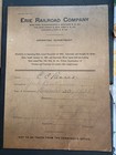Lot Of 7 1920s 1950s Erie Railroad Company Exams For Firemen Trainmen   Envelope