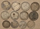 Canada   Newfoundland Silver Coin Lot  1 Fv Vintage Queen Victoria Kgv Kgvi 