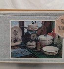 Pfaltzgraff Village Cookware Set 7 Pc Dutch Oven Skillet Sauce Pans Beige Brown
