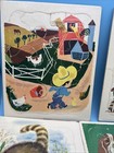 Lot Of 7 Vintage Playskool Wooden Puzzles Animals Storybook Farm Boat