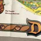 Vintage 1979 Disneyland Map Poster Walt Disney Theme Park Big Thunder Rare