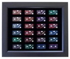 24 Pairs Casino Dice 3 4   not Included  Wall Display Picture Frame 10  X 8 