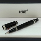 M b Rollerball Pen Black sliver Trim W  Gift Box  Vip Gift Rare