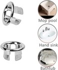 4 Pack Bathroom Basin Sink Round Hole Trim Chrome 4 Silver 