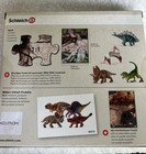 Schleich Dinosaur 42213  4 Toy Dinosaurs  With A 24 Piece Puzzle