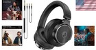 Professional Studio Monitor Headphones 50mm Drivers Black