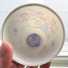 Jingdezhen Chinese Teacup - Eggshell Porcelain - Handpainted Cherry Blossoms