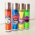 Clipper Lighters 4 Pcs Set Refillable  new  Angry Muzzles  limited Edition 
