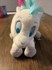 Disney Baby Pegasus Beanbag Plush White Horse With Blue Mane And Tail