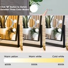 Lighted Makeup Mirror Hollywood Mirror Vanity Mirror With Lights  Touch Contr   