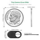 Cloudvalley Webcam Cover Slide 2-pack   0 023 Inch Ultra-thin Metal Web Camer   