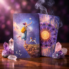 The Violet Veil Tarot     78 Card Deck   Guidebook  Ethereal Intuitive Spiritual