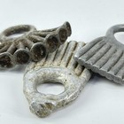 3 Antique Ethiopian Metal Pendants