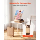 Uimoso Portable Beech Wood Tabletop Easel With Storage For Painting Andsketching