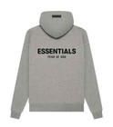 Fear Of God Essentials Pullover Hoodie Sweater Dark Oatmeal  stretch Limo  Ss22
