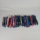 Lot 95 Name Brand Ink Pens Pilot G2 Uni-ball Vision Elite Sharpie S-gel Tested