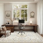 5x7 Area Rugs Living Room Rug  Washable Vintage Boho Rug No Slip Stain Resistant