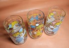 3 Popples Character Glasses 1986