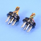 2 Amphenol 86cp6 Male 6-pin Plugs Hammond Organ B3 Leslie Speaker Connector 122