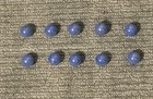 Vintage Glass Marble Lot 30 Blue Green Amber Swirl Marbles Same Size Euc