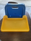 Vtg Safety 1st First Fold-up Booster Seat Chair On The Go Space Saver Yellow Red