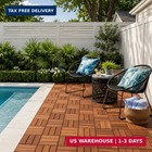 Thyoi Premium Deck Tiles  Patio Flooring - Set 10 Pcs 12 x12 x0 9  Interlocking