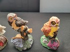 9 Resin Owl Figurines Collectible