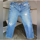 Vtg Wrangler 13mwz Jeans  Men s 34x29 Distressed  Cowboy Cut Grunge Unisex Denim
