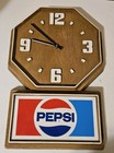 Vintage Pepsi Cola Wall Clock Battery   Not Working