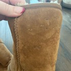 Ugg Classic Short Ii Chestnut Suede Shearling Leather Boots Shoes Women s Size 9