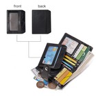Women Leather Wallet Rfid Blocking Small Bifold Zipper Pocket Card Case Purse