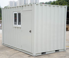 12ft Small Cubic Container Conex Box With Window   Door Jobsite Office Storage